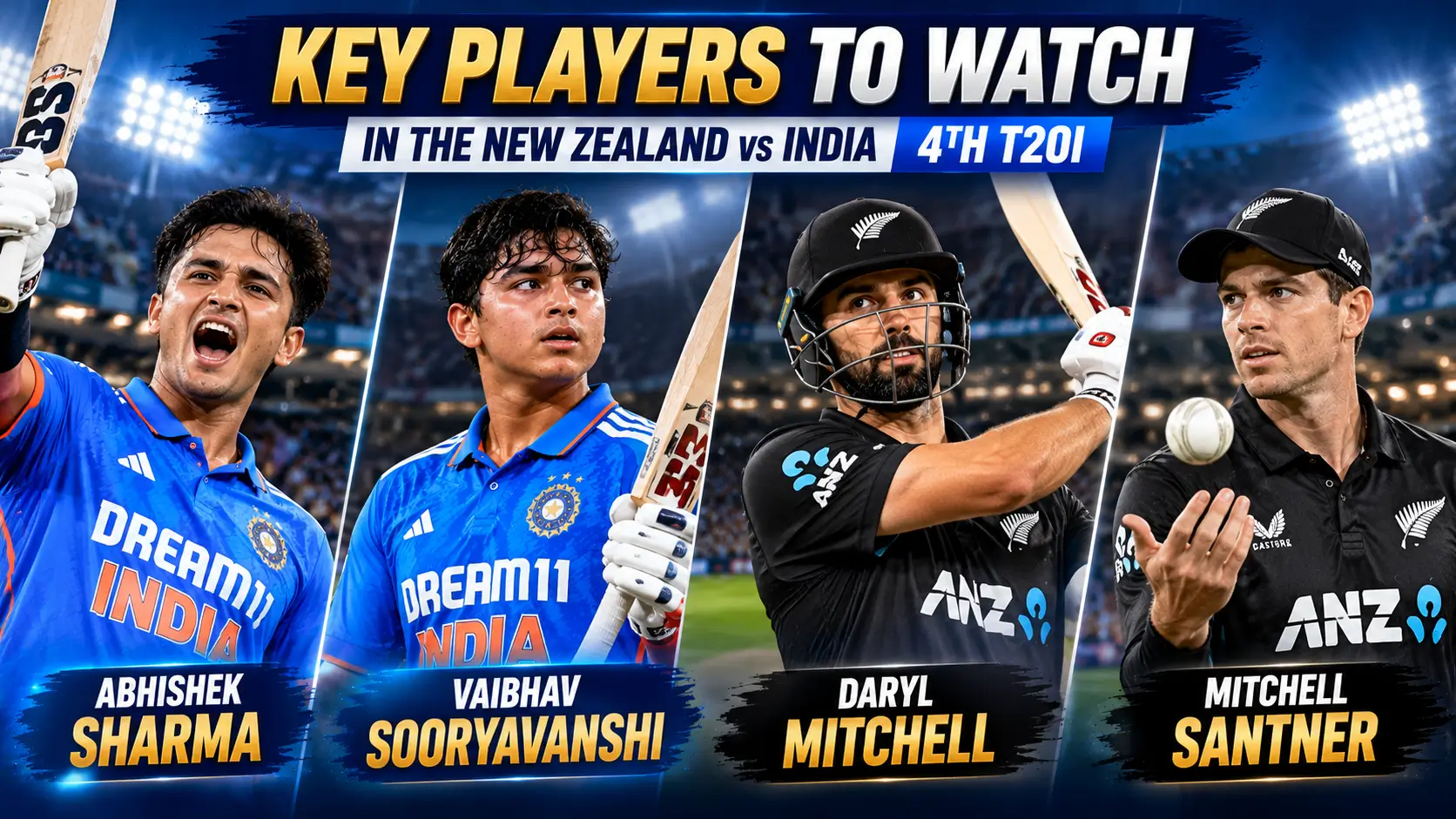 Key Players to Watch New Zealand vs India