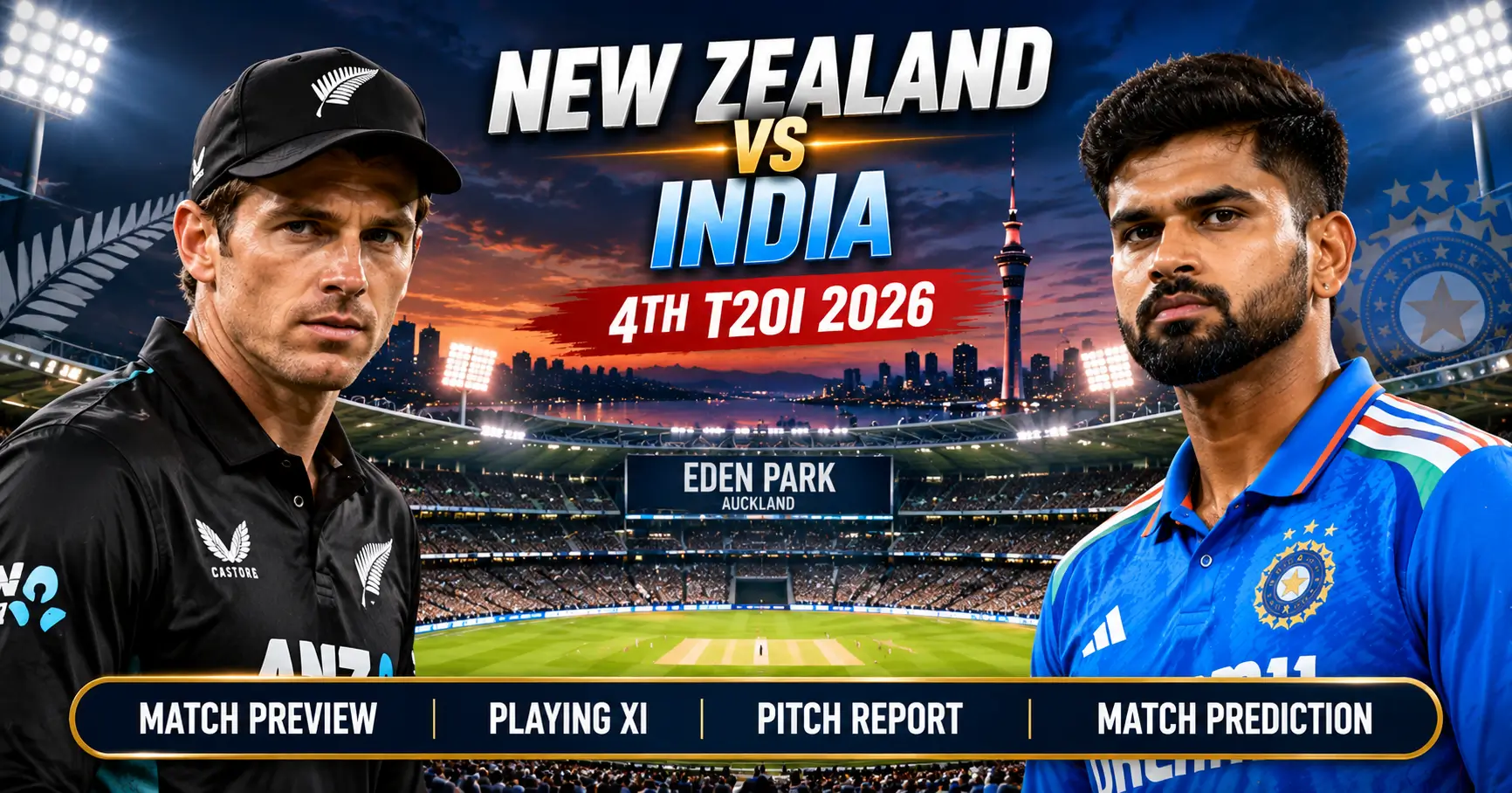 New Zealand vs India 4th T20I 2026
